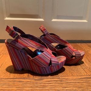 Madeleine Platform Multi-color Heels